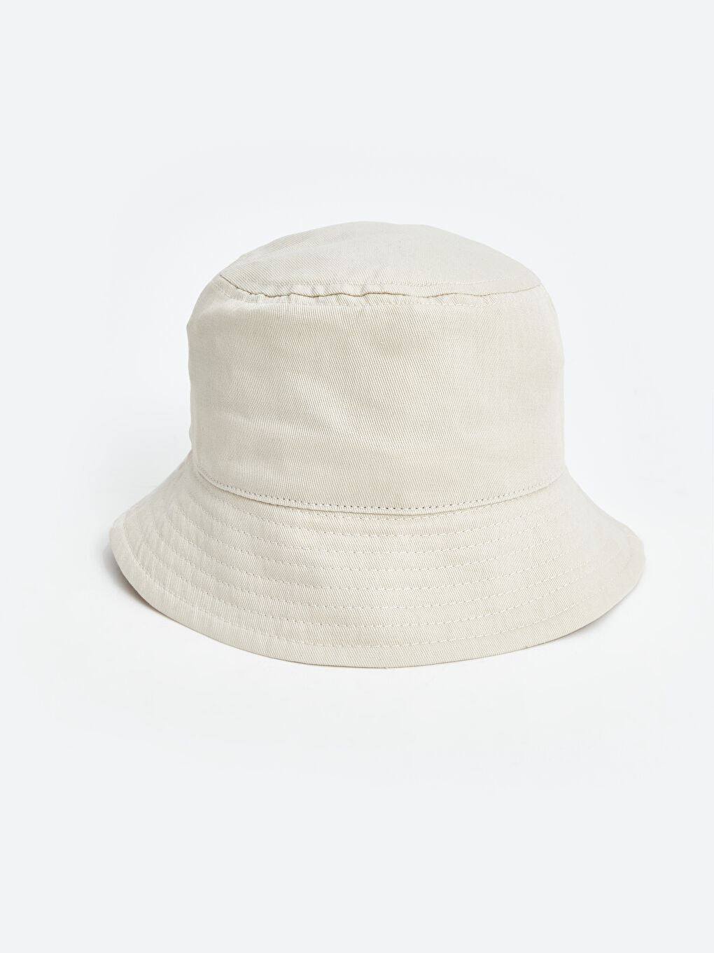 Bej Düz Erkek Bucket Şapka