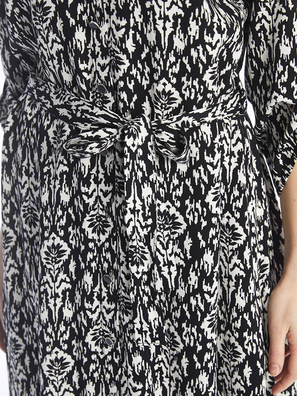 Patterned Women's Shirt Dress -S4HP53Z8-LQJ