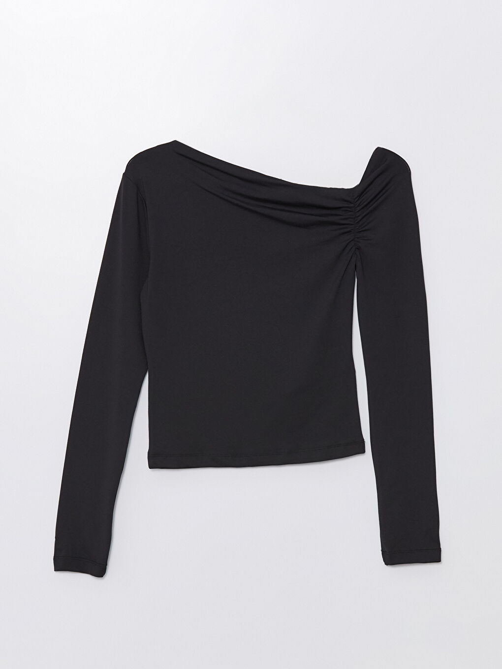 Boat Collar Straight Long Sleeve Women's T-Shirt -S4HP58Z8-CVL