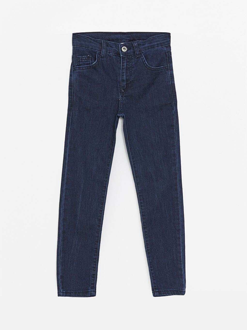 İndigo Beli Ayarlanabilir Lastikli Erkek Çocuk Jean Pantolon