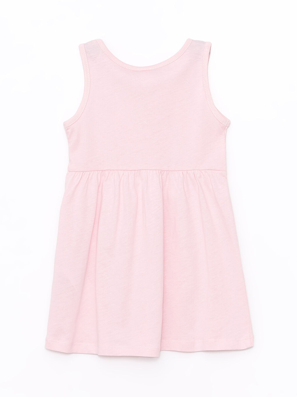 Crew Neck Printed Baby Girls' Dress-1