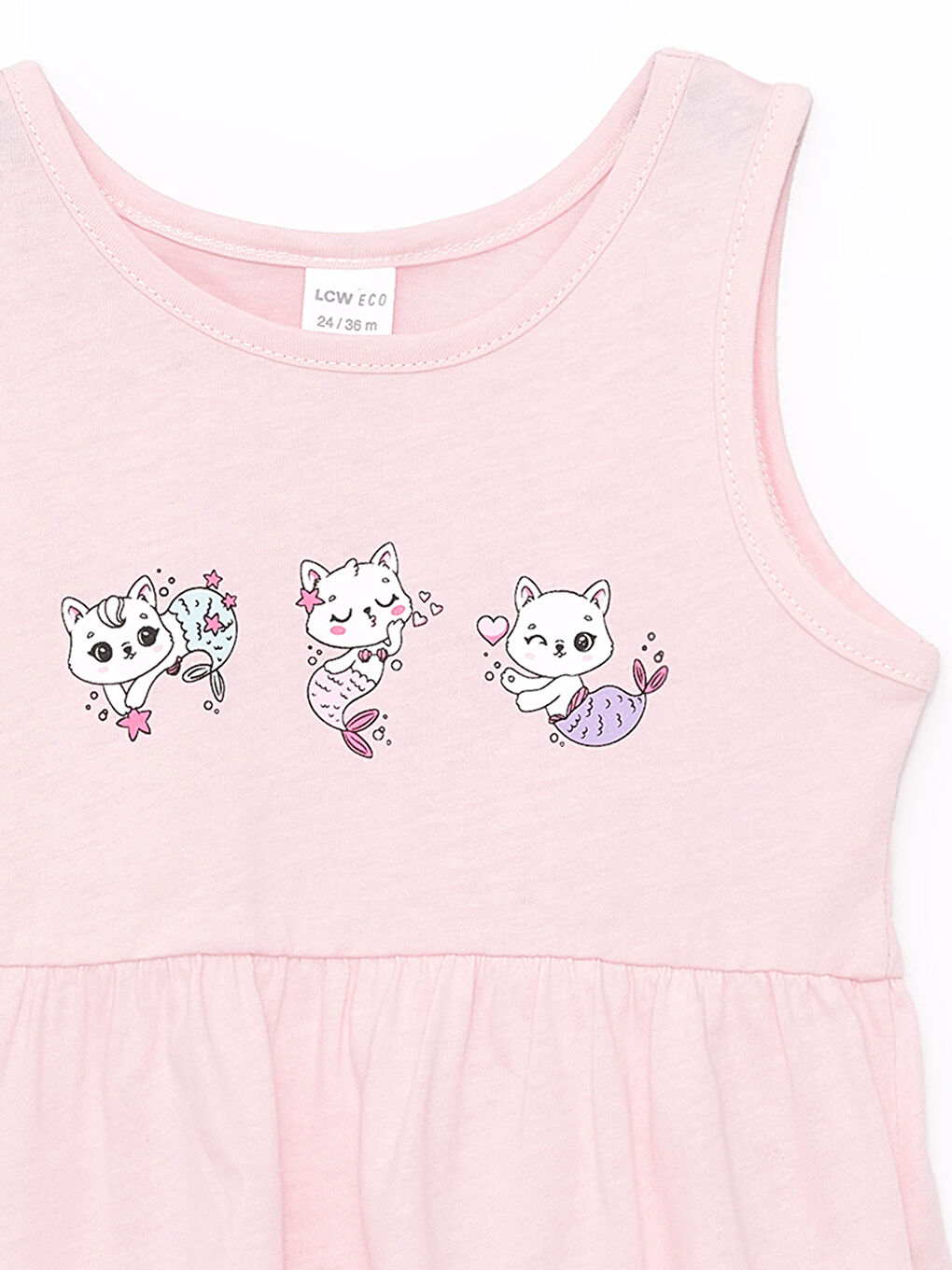 Crew Neck Printed Baby Girls' Dress-2