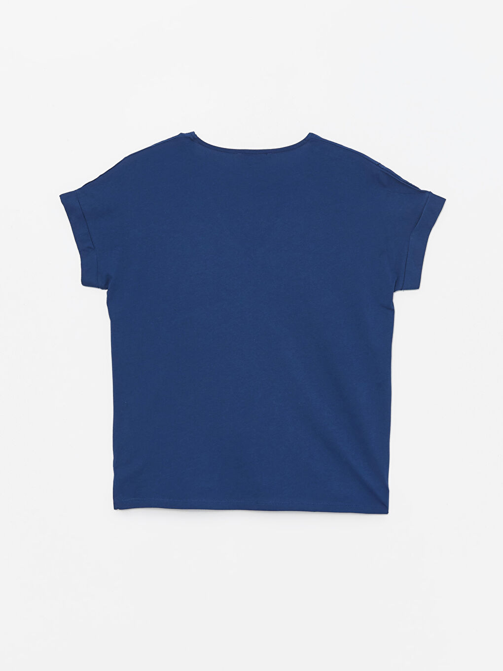 V Neck Embroidered Short Sleeve Women's T-Shirt -S4HQ83Z8-R4E