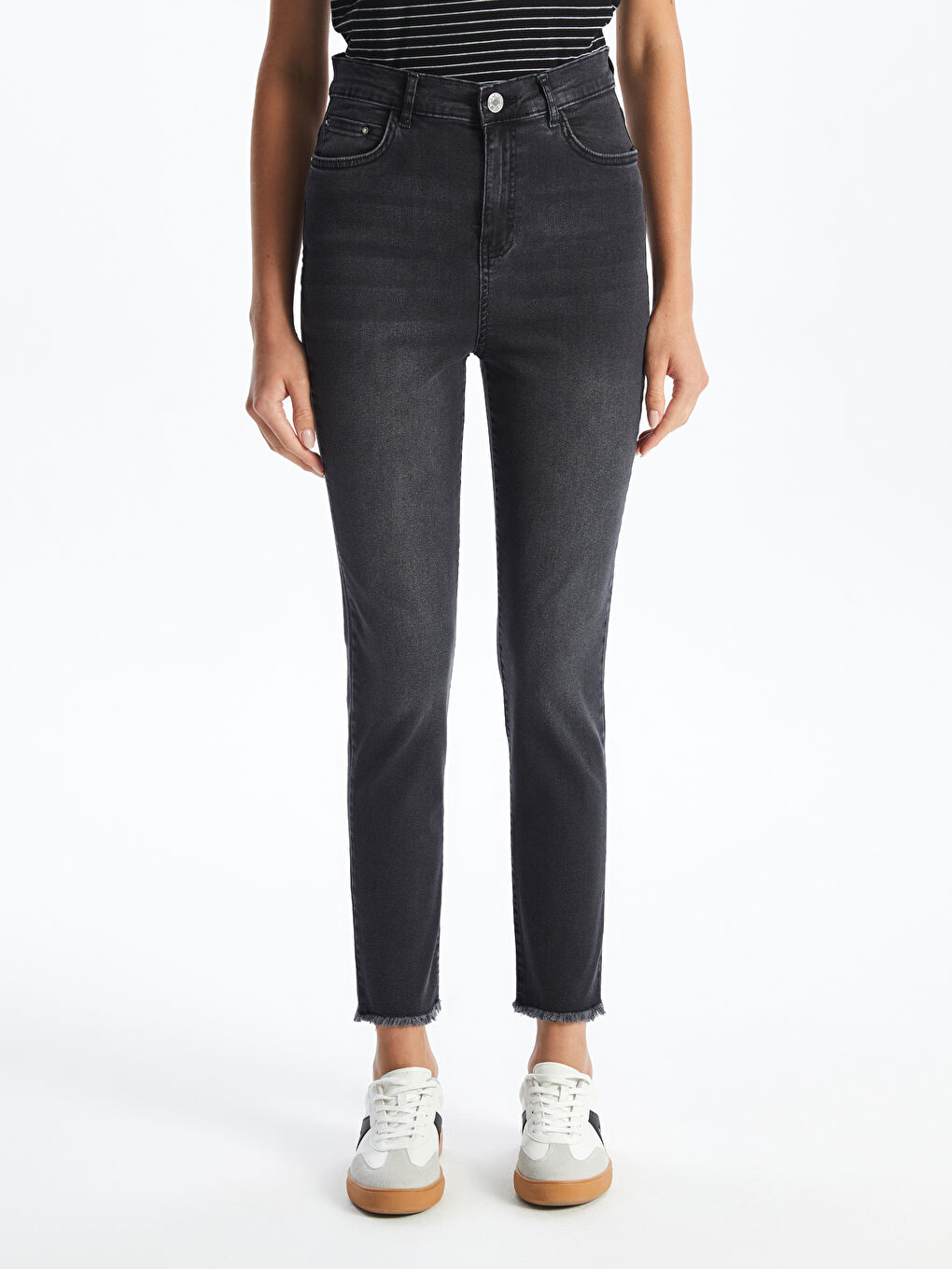 LCW Modest Siyah  Rodeo Mercury Skinny Fit Kadın Jean Pantolon - 2