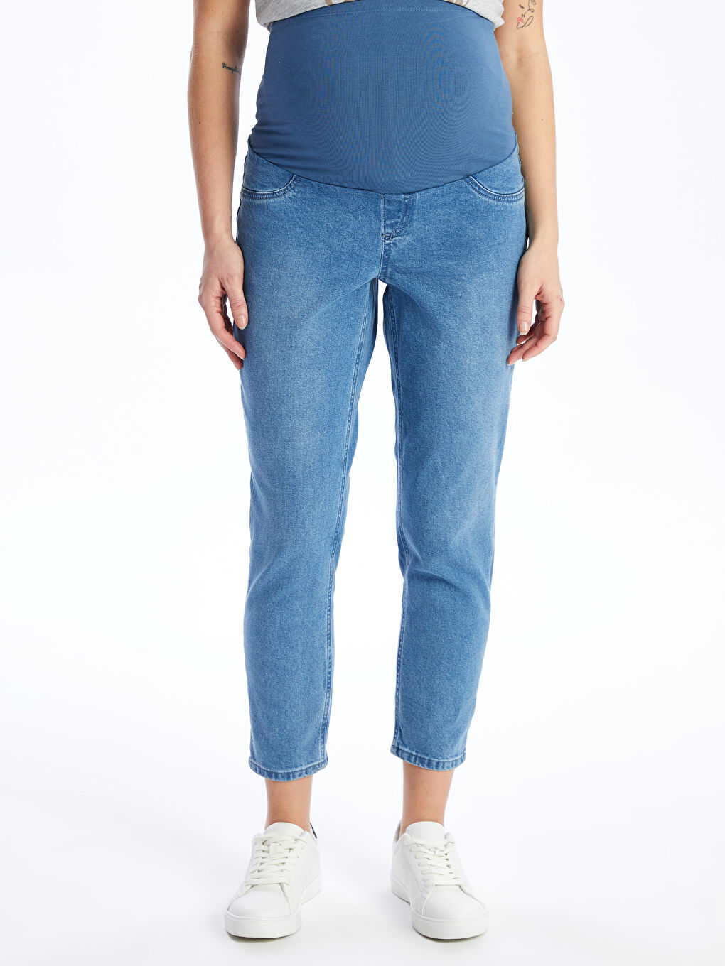 Maternity Mom Fit Jeans with Over-Bump Panel -S4HQ95Z8-LR1