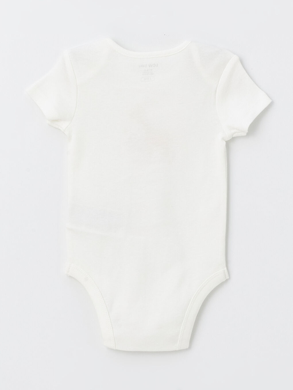 Ekru Kız Bebek Baskılı Çıtçıtlı Body-1