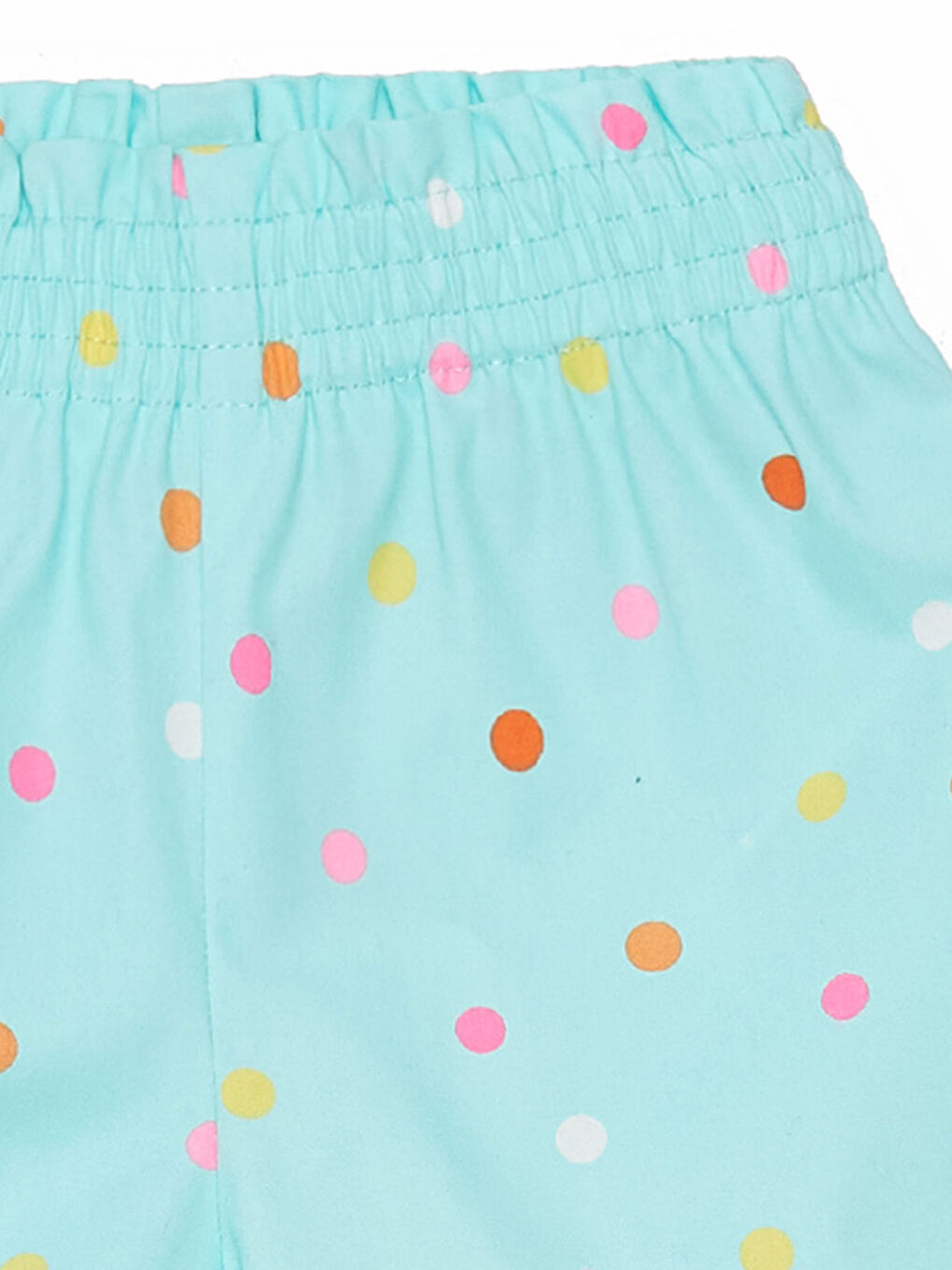 Baby Girls' Printed Shorts with Elastic Waist-2