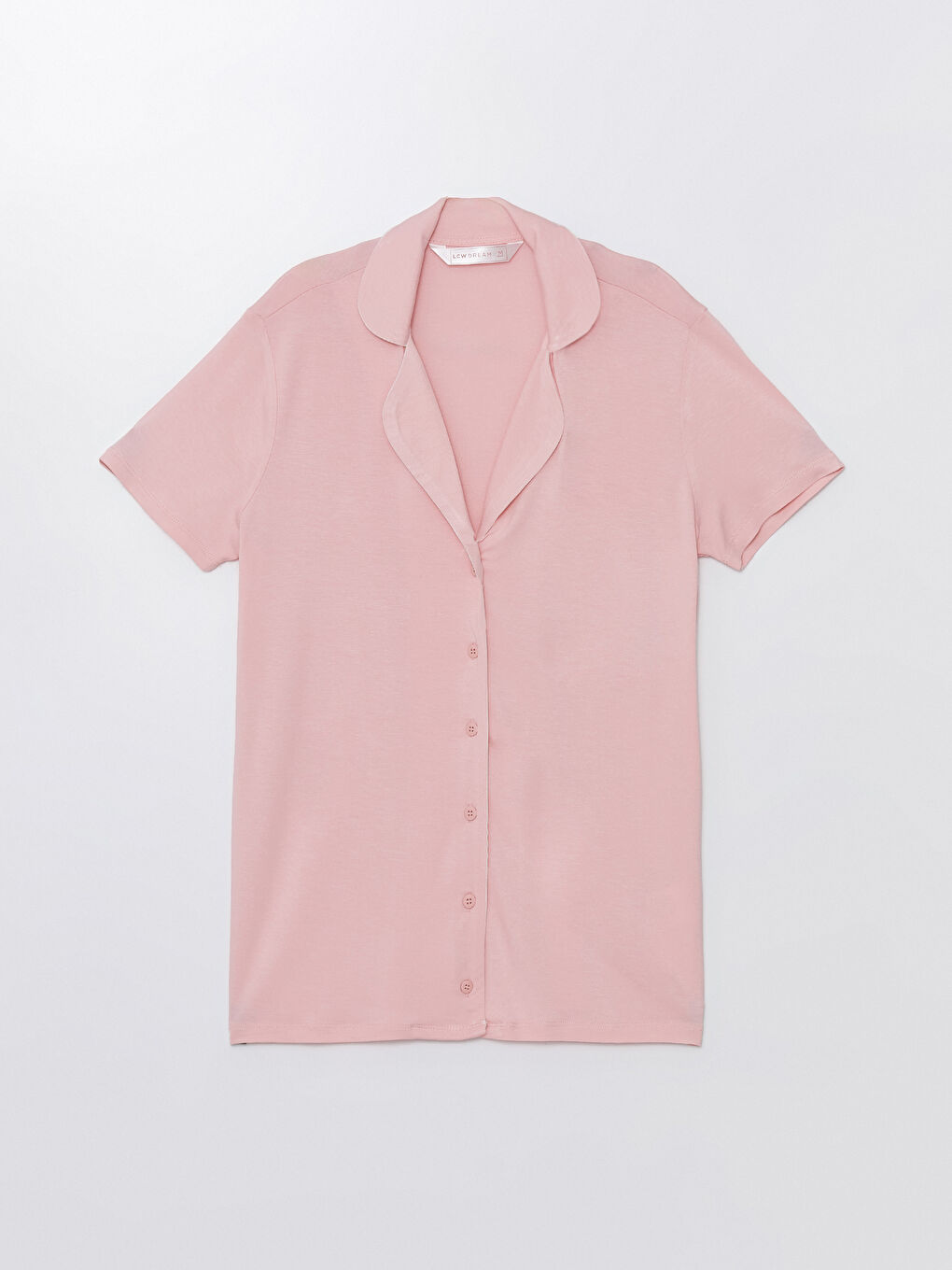 Shirt Collar Straight Short Sleeve Women Short Pajamas Set -S4HR61Z8-G1W