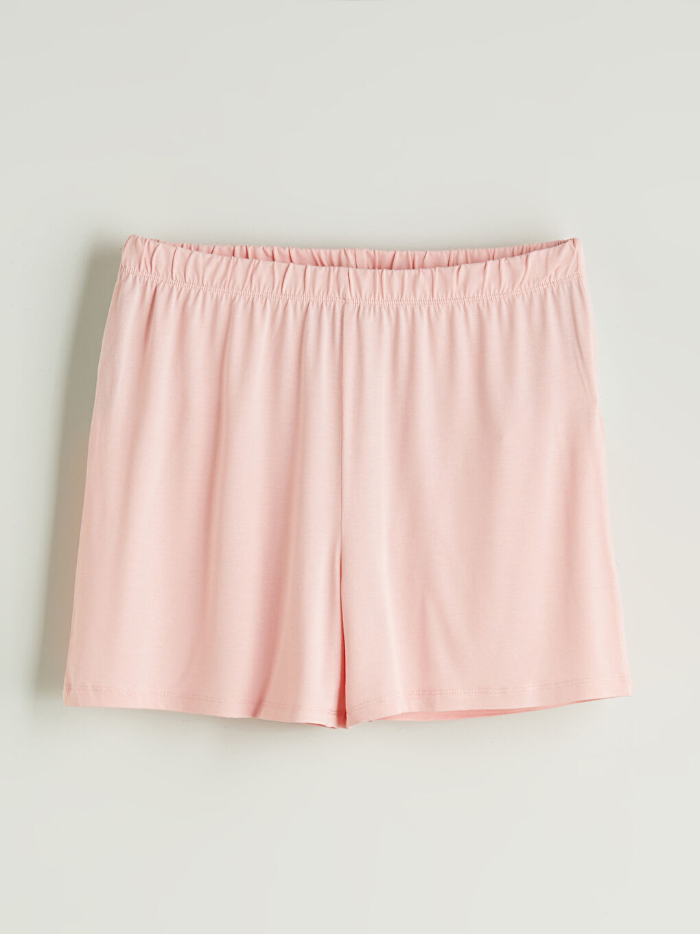 طقم بيجامة قصيرة بياقة بلي كول كم قصير نساء سروال قصير-7