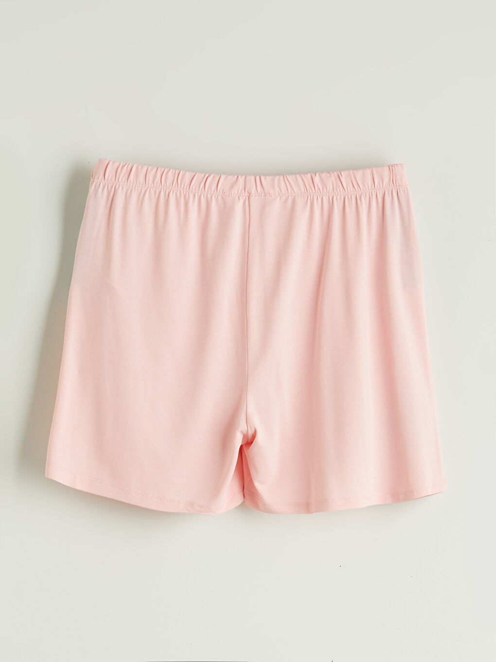 طقم بيجامة قصيرة بياقة بلي كول كم قصير نساء سروال قصير-8