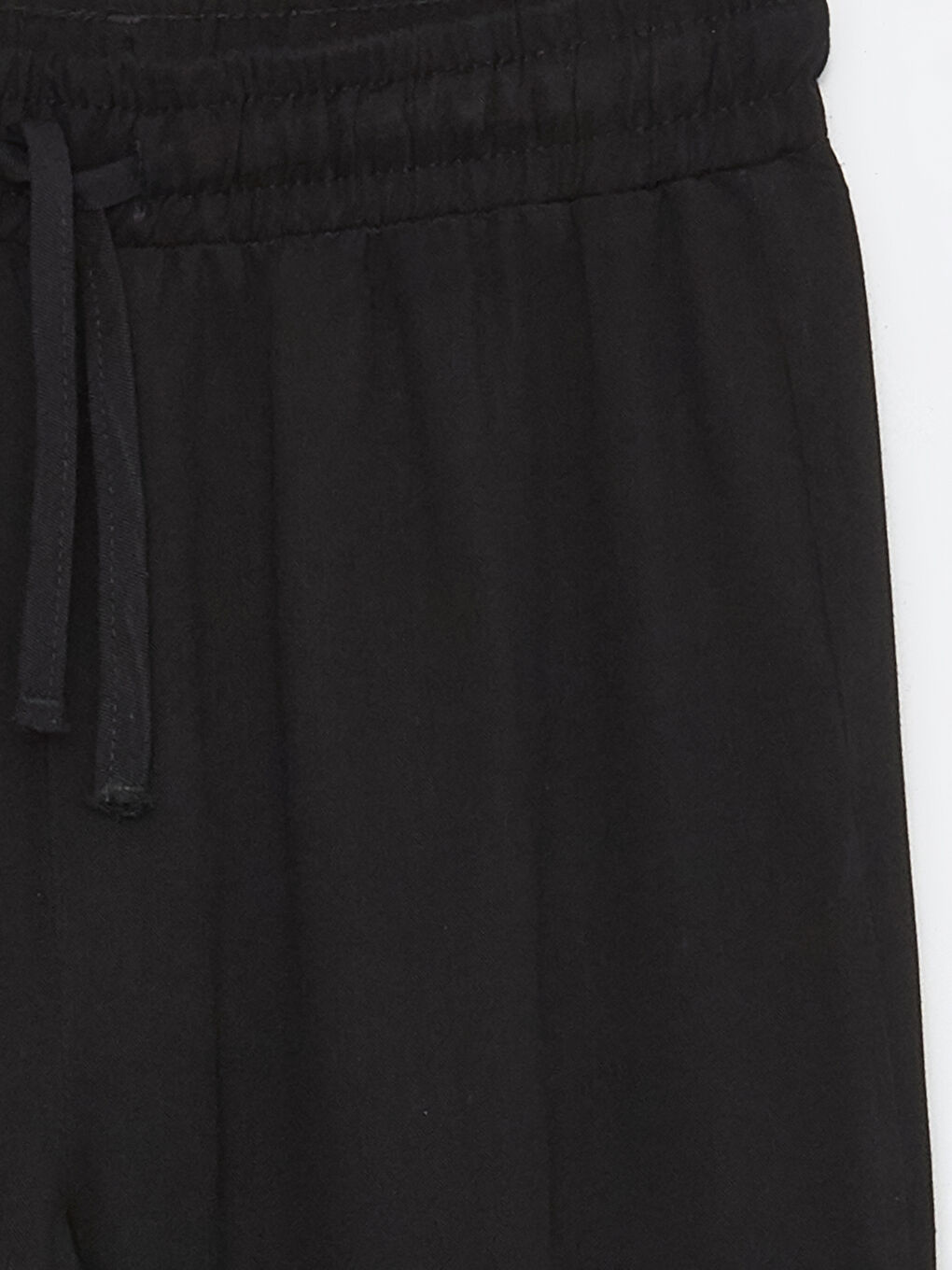 Siyah Beli Lastikli Kız Çocuk Kargo Jogger Pantolon-3