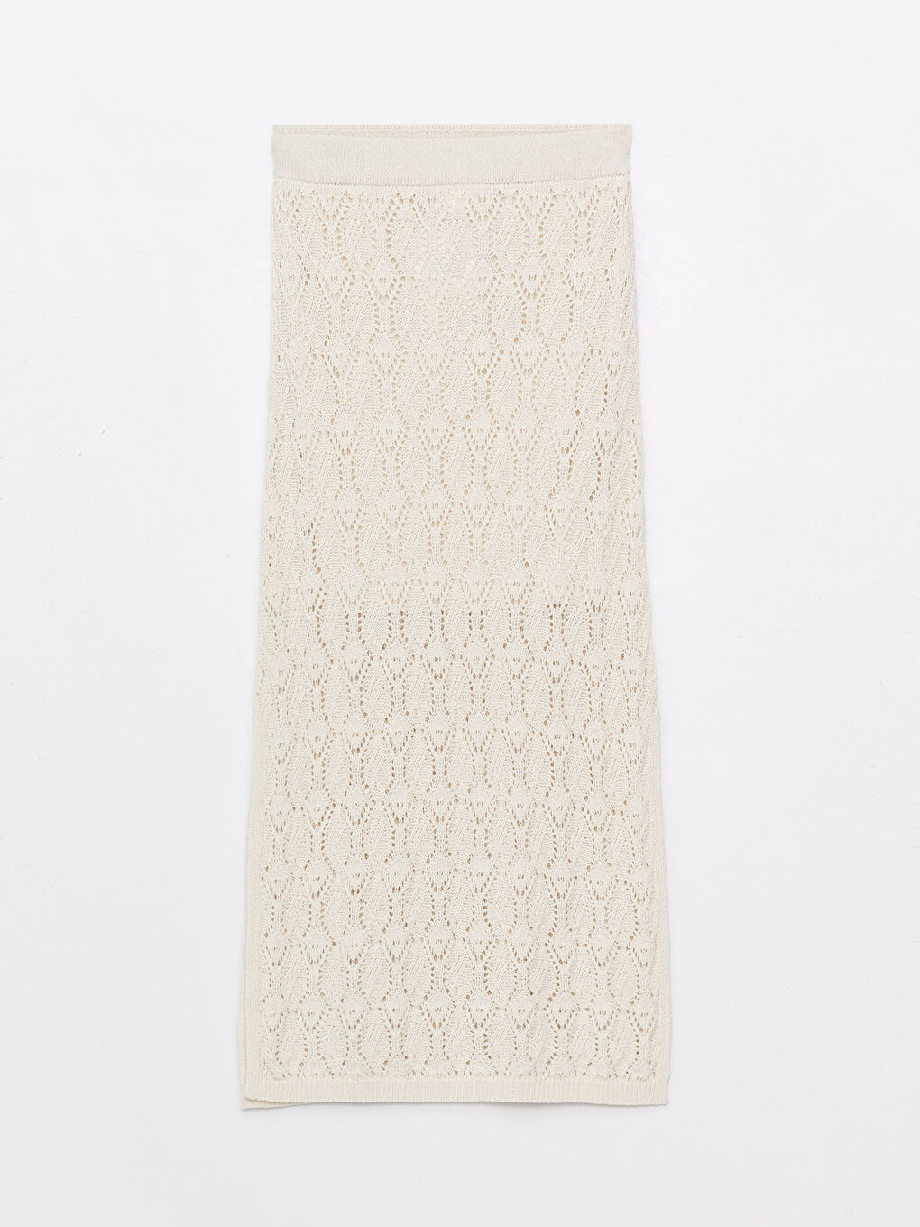 Self-patterned Women's Knitted Skirt with Elastic Waist -S4HS80Z8-R9J