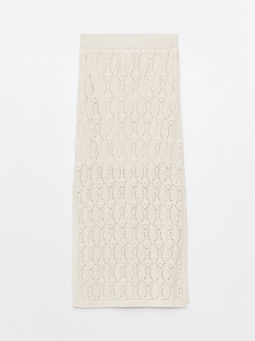 Self-patterned Women's Knitted Skirt with Elastic Waist -S4HS80Z8-R9J