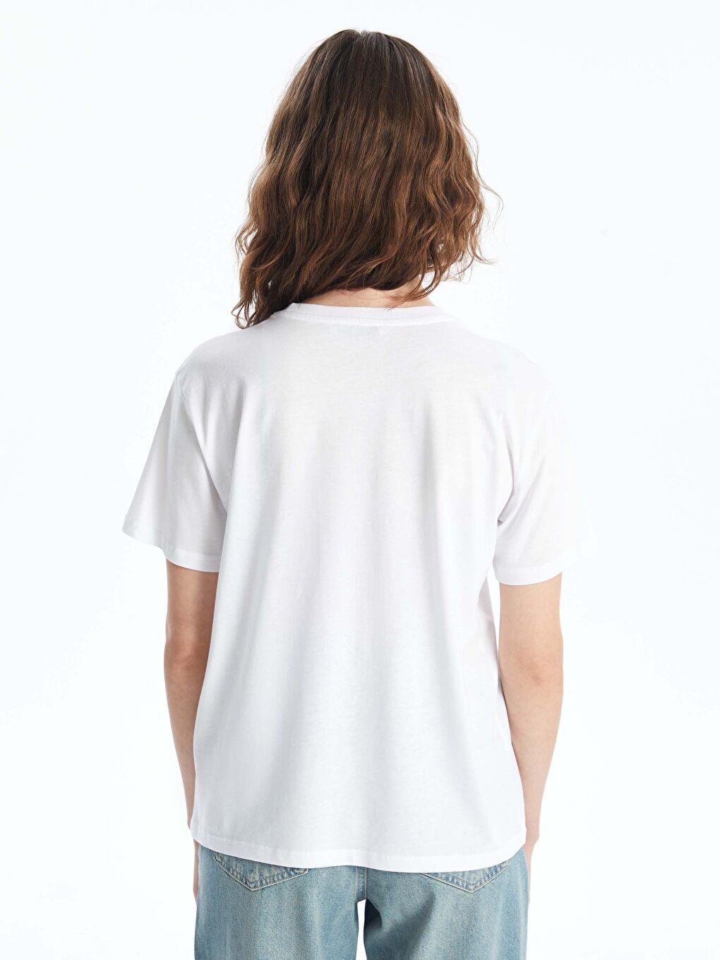LCW Vision Crew Neck Printed Short Sleeve Women's T-Shirt -S4HS85Z8-Q6K