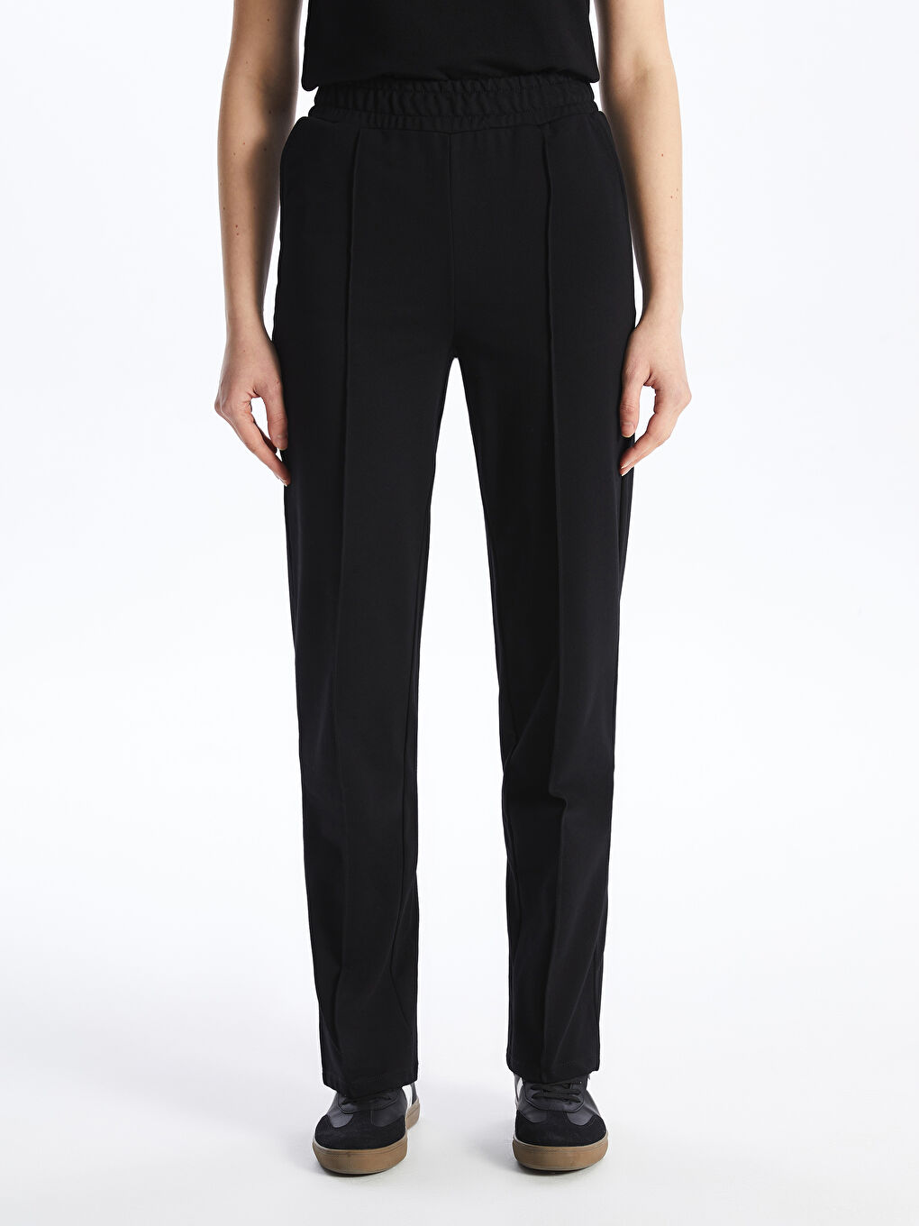 Women's Elastic Waist Regular Sweatpants -S4HT18Z8-CVL