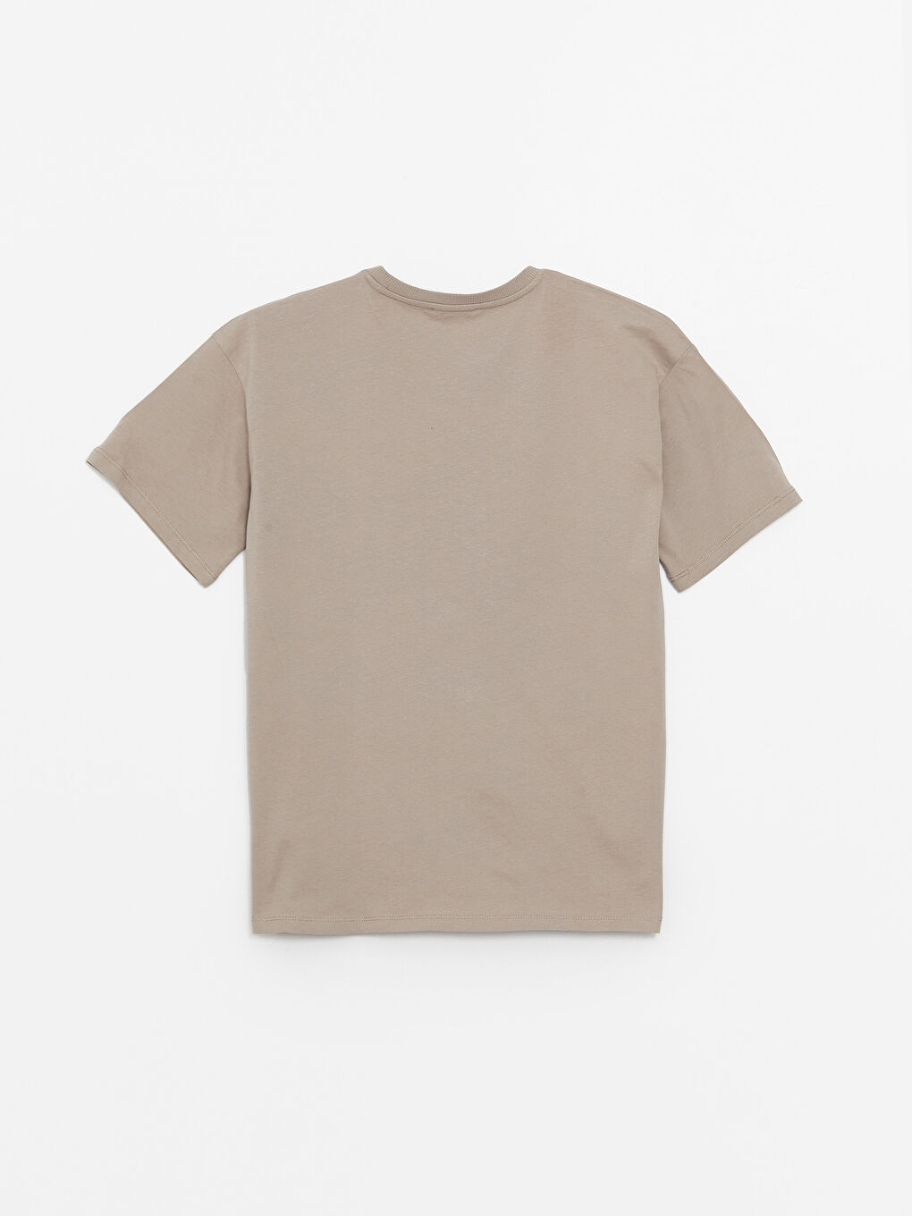 Crew Neck Plain Short Sleeve Women's T-Shirt -S4HT30Z8-GRC
