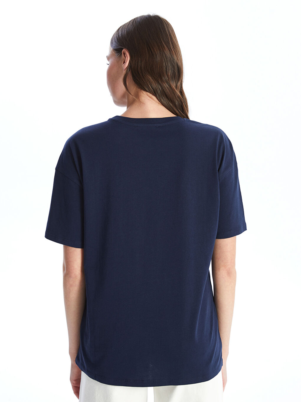 LCW Vision Crew Neck Printed Short Sleeve Women's T-Shirt -S4HU01Z8-HFH