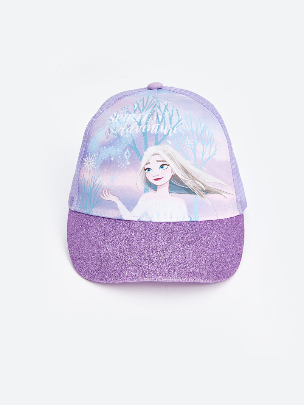 LCW ACCESSORIES Koyu Lila Frozen Baskılı Kız Çocuk Kep Şapka