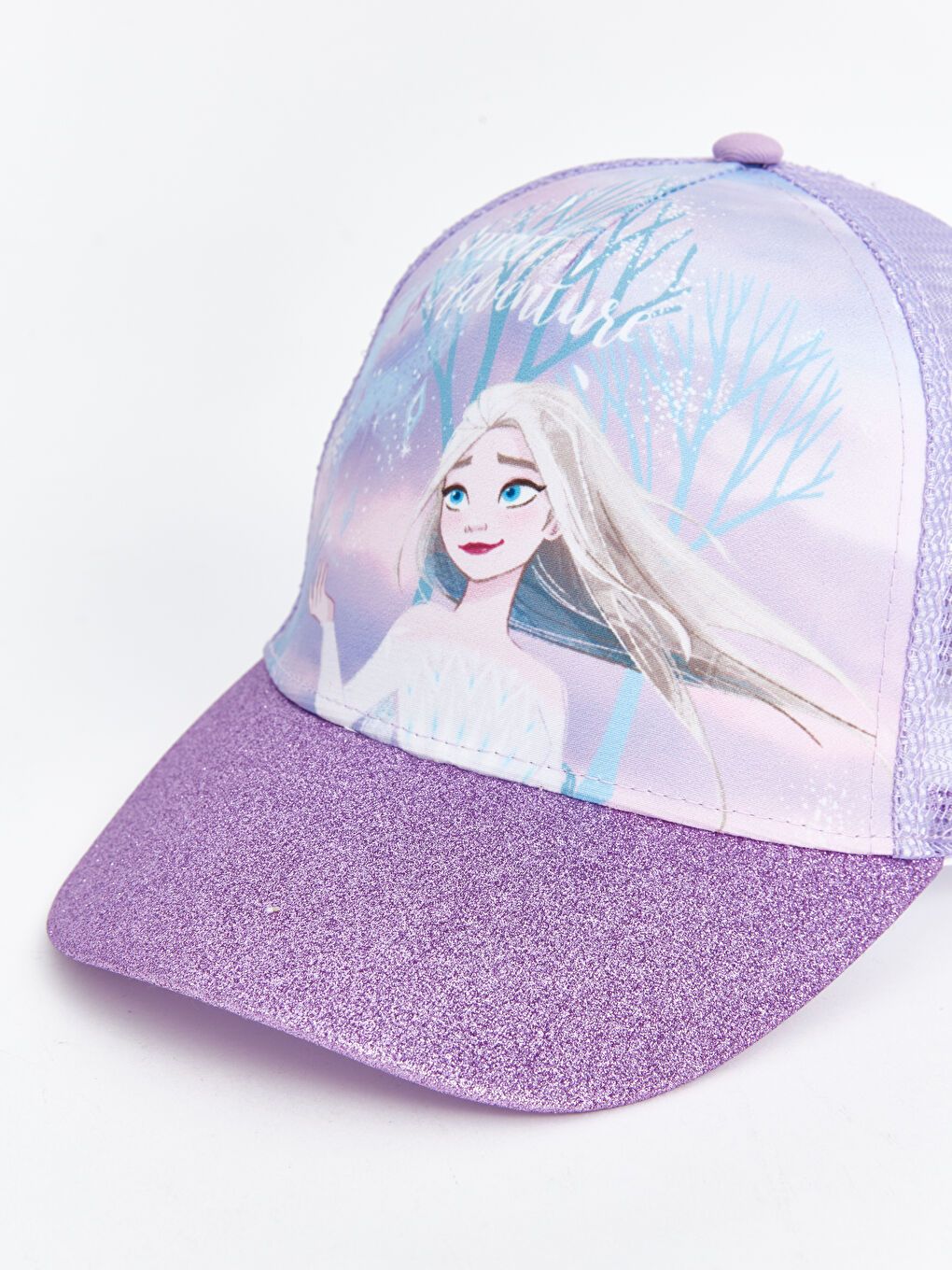 LCW ACCESSORIES Koyu Lila Frozen Baskılı Kız Çocuk Kep Şapka - 1