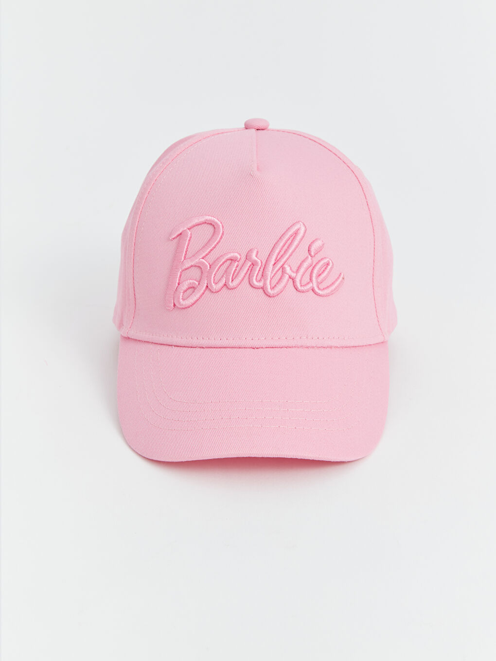 Pembe Barbie Nakışlı Kız Çocuk Kep Şapka