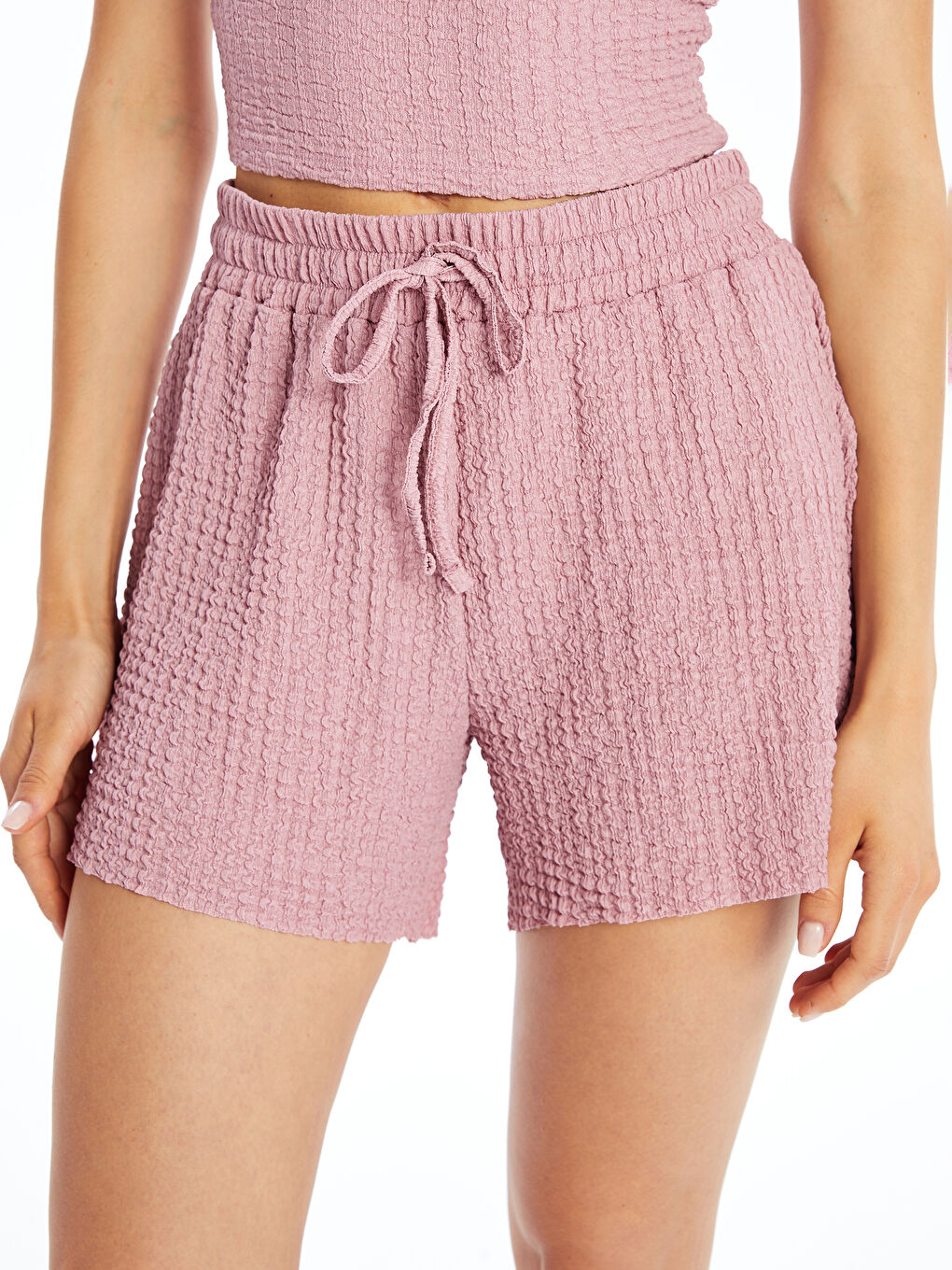 Women's Elastic Waist Regular Shorts -S4HU90Z8-GDD
