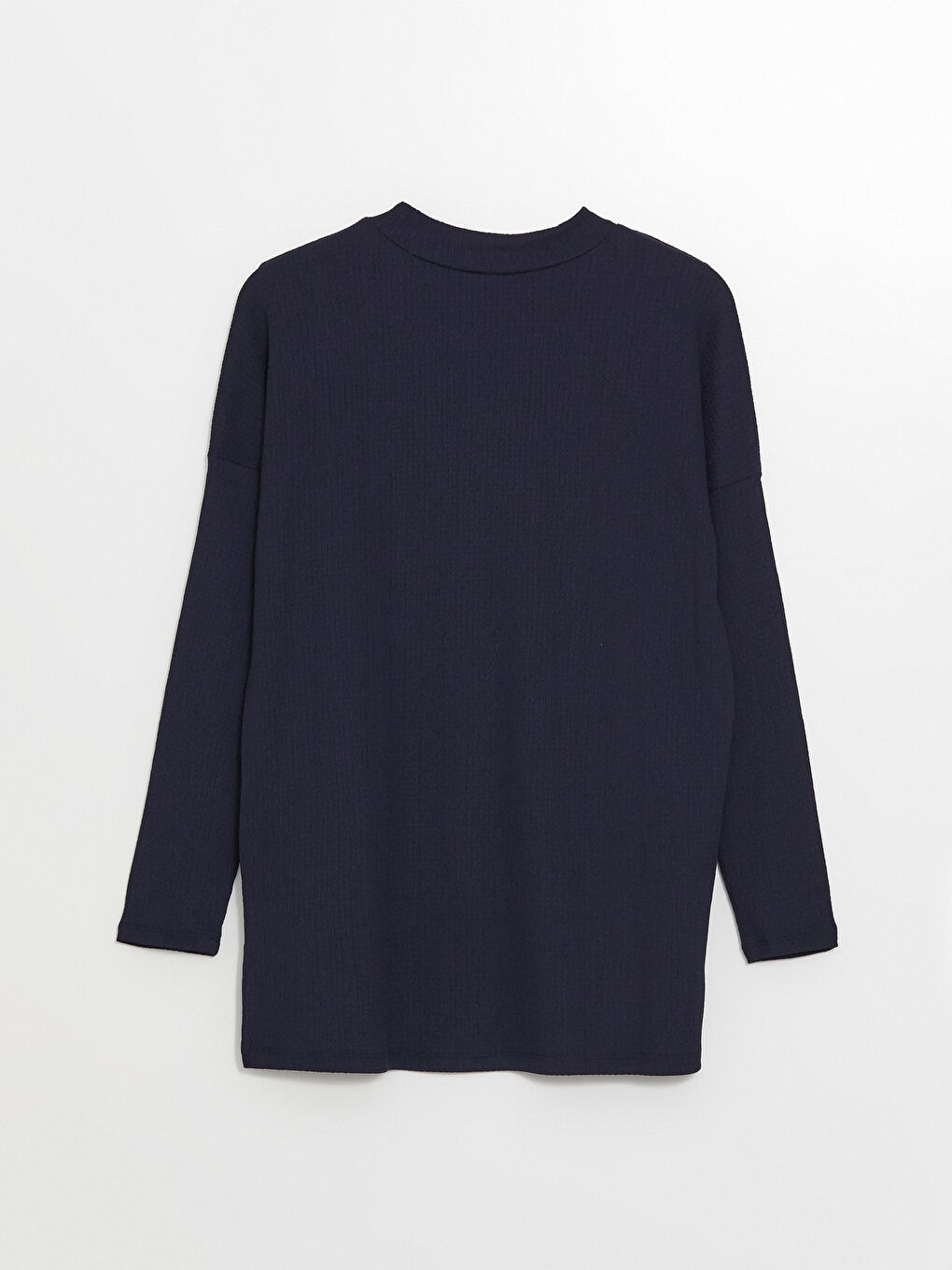 Stand-Up Collar Textured Women'S Tunic -S4HV16Z8-K7T