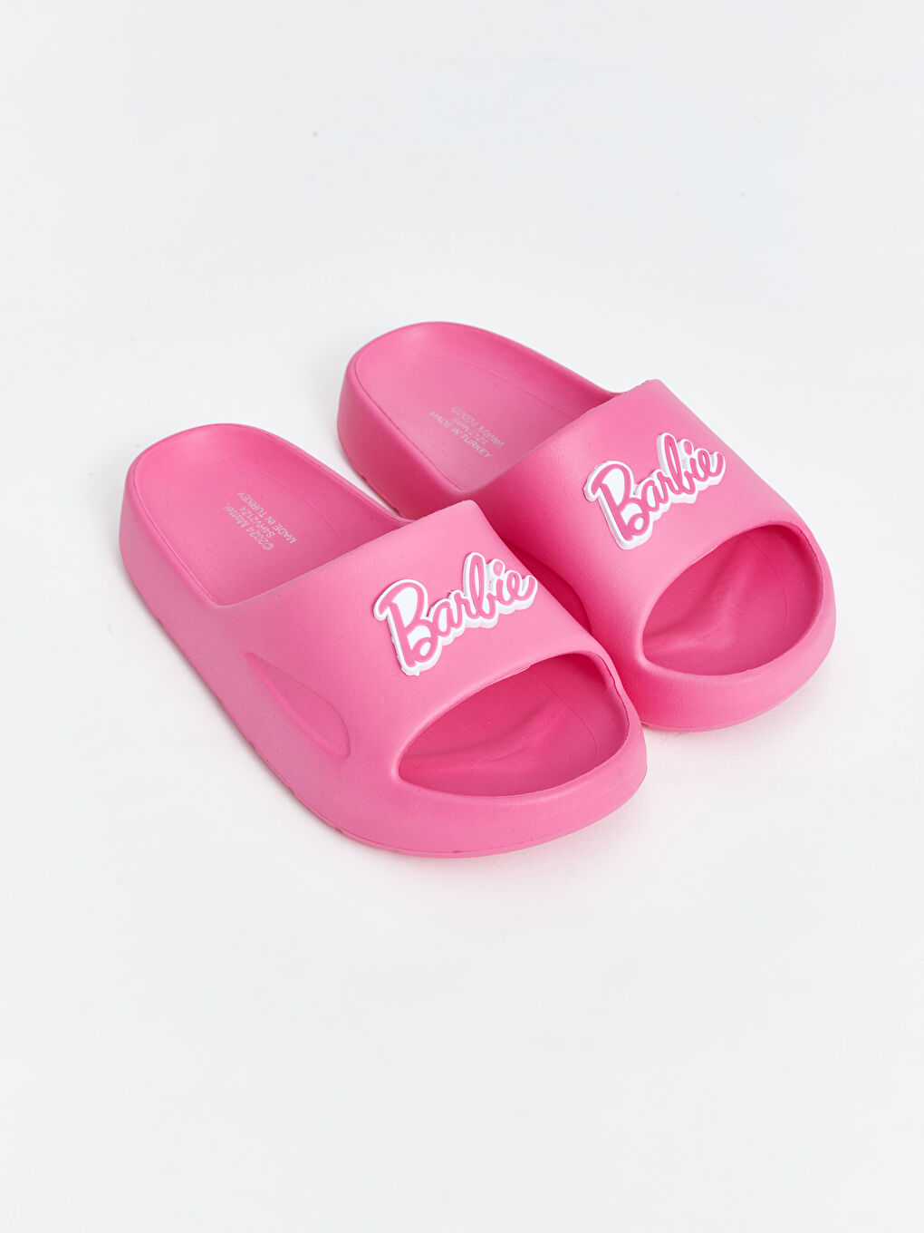 LCW STEPS Fuşya Barbie Baskılı Kız Çocuk Terlik