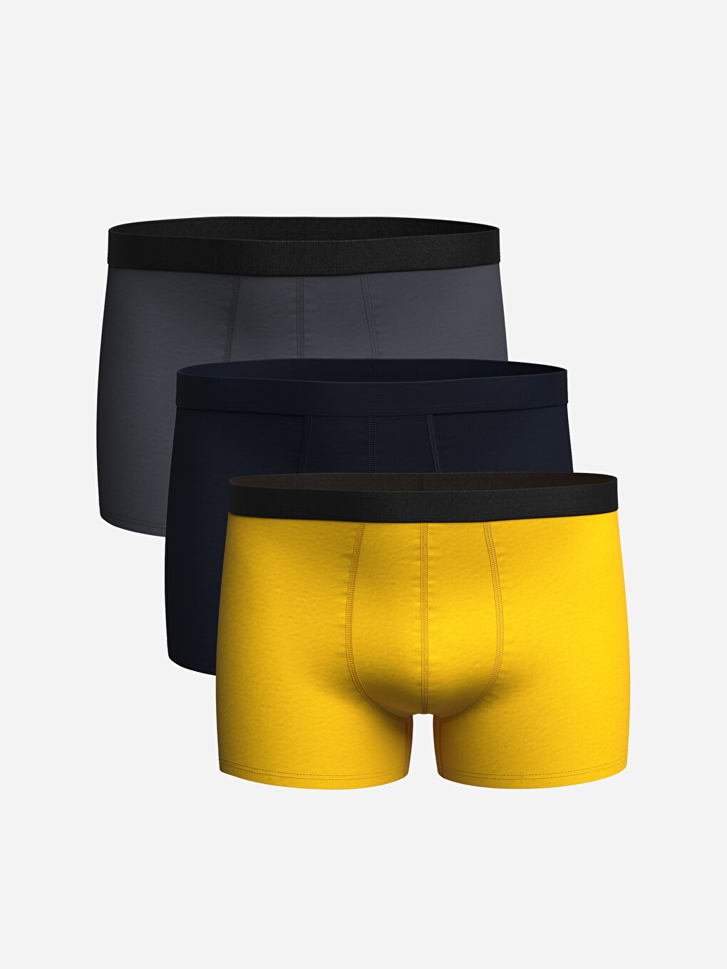 Standard Fit Cotton Flexible Men's Boxer 3-Piece -S4HY55Z8-F9C
