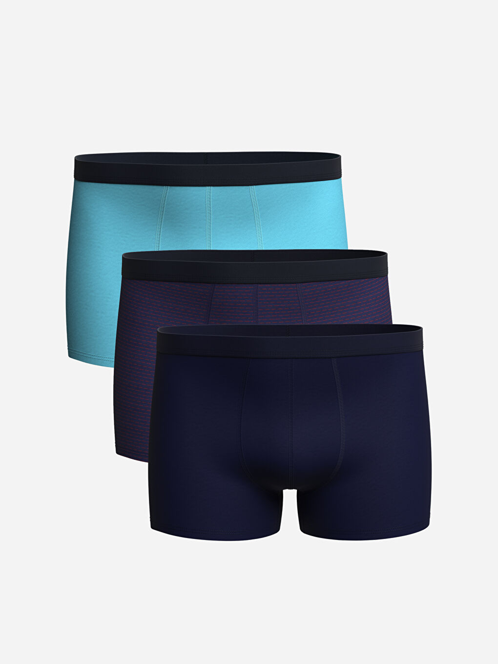 Standard Fit Cotton Flexible Men's Boxer 3-Piece -S4HY65Z8-F9C