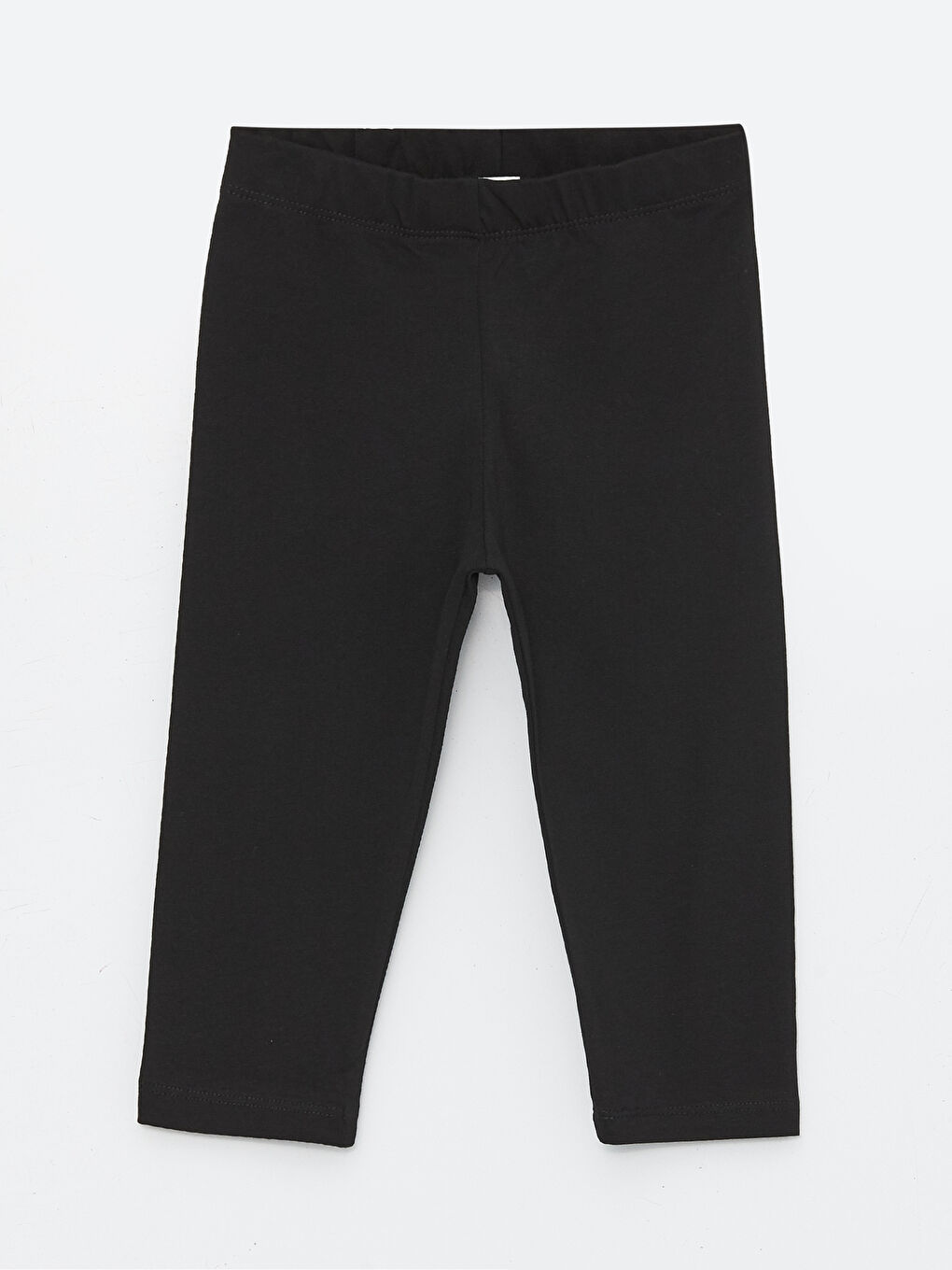 Siyah Beli Lastikli Basic Kız Çocuk Tayt-2