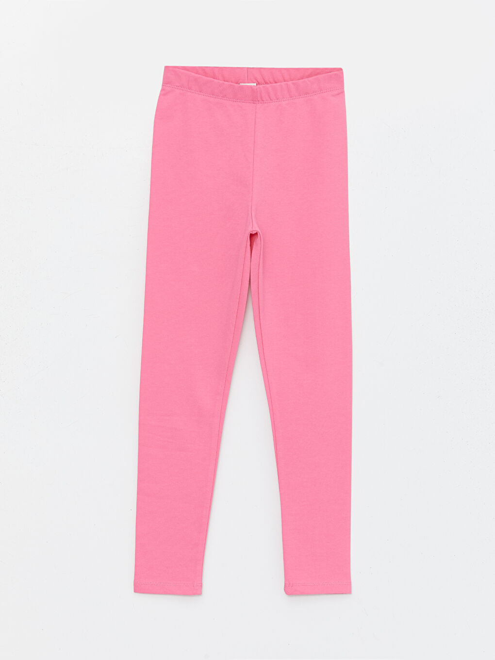 Pembe Beli Lastikli Basic Kız Çocuk Tayt-2