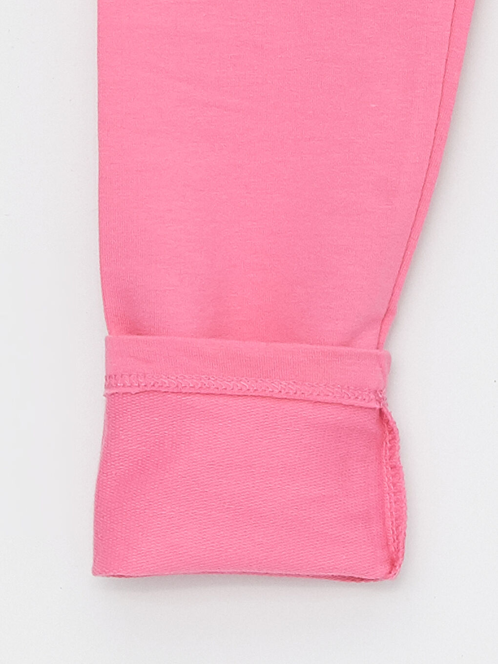 Pembe Beli Lastikli Basic Kız Çocuk Tayt-4