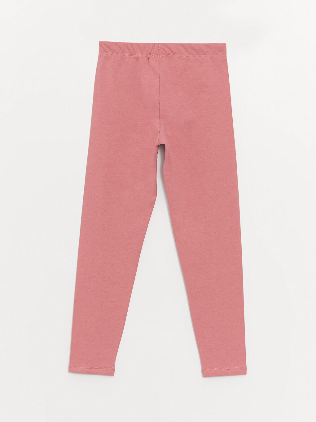 Pembe Beli Lastikli Basic Kız Çocuk Tayt-2