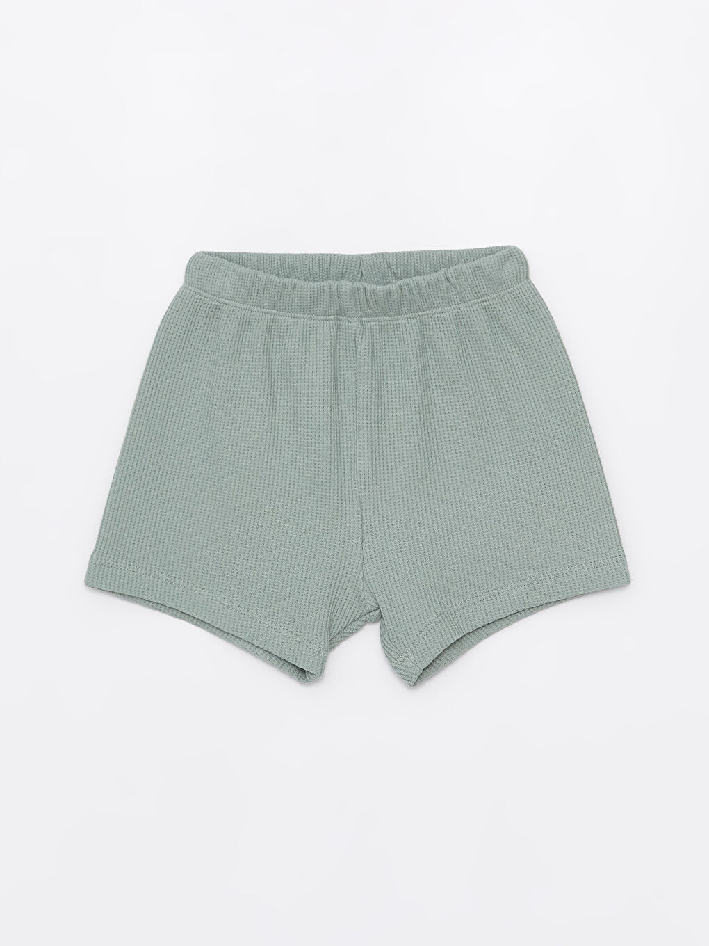 Yeşil Bisiklet Yaka Kısa Kollu Baskılı Erkek Bebek Şortlu Pijama Takımı-2