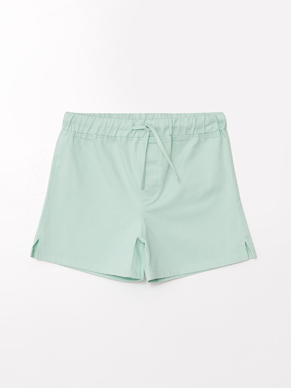 LCW Kids Yeşil Basic Beli Lastikli Kız Çocuk Şort