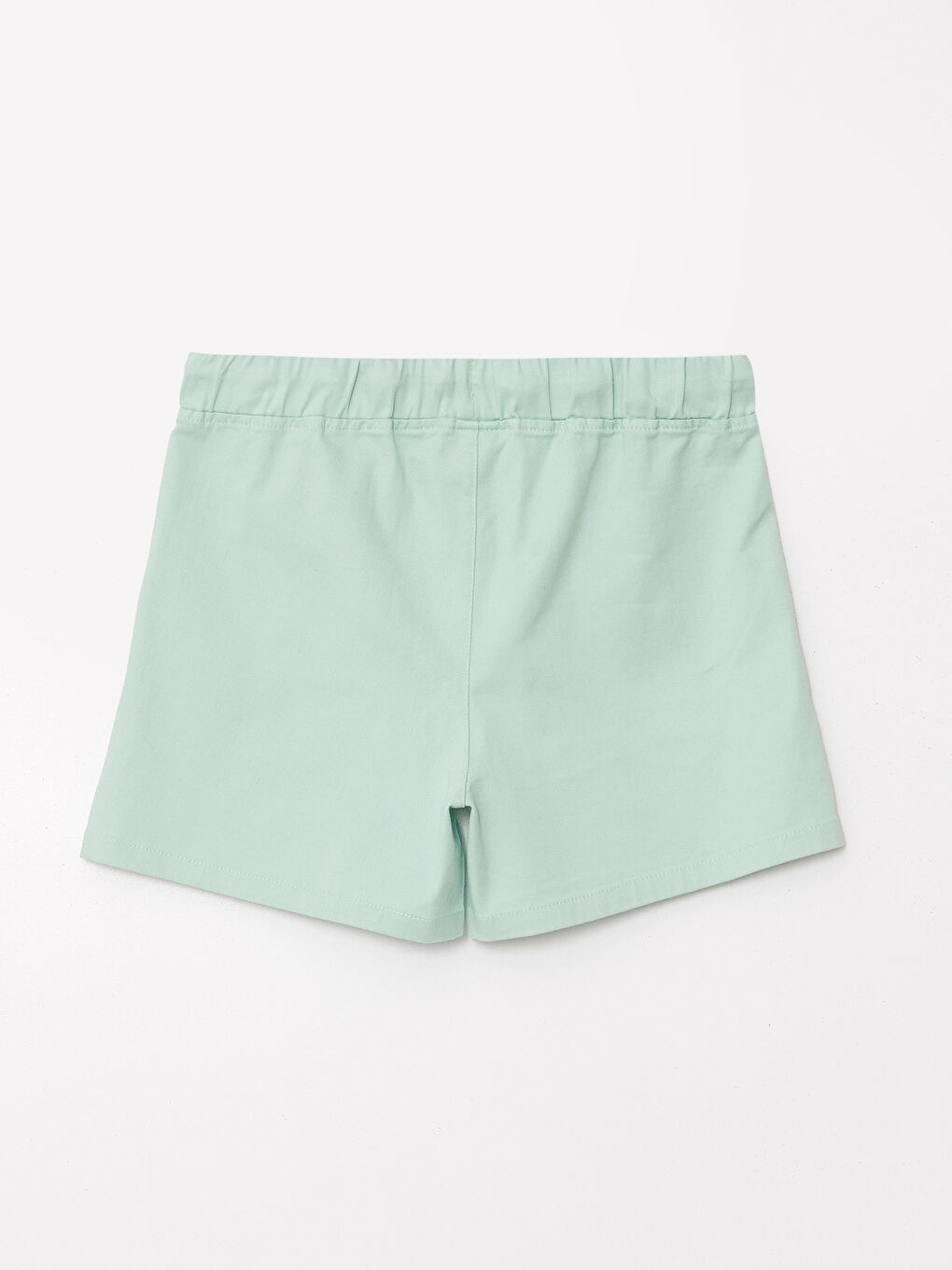LCW Kids Yeşil Basic Beli Lastikli Kız Çocuk Şort - 1