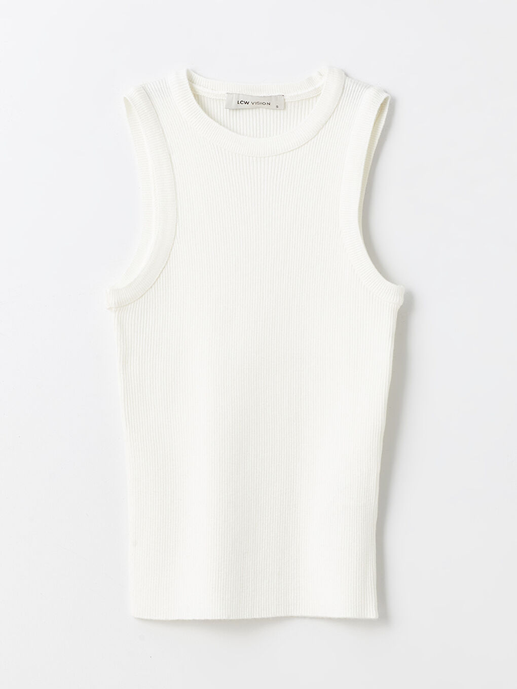Crew Neck Regular Women's Tricot Singlet -S4I052Z8-R9J