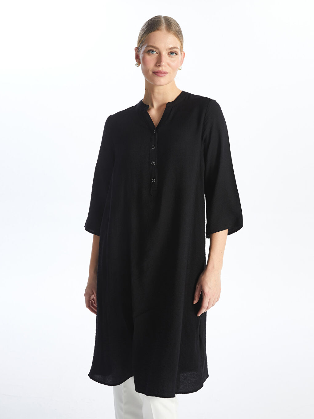 Straight Collar A-Line Women's Dress -S4I134Z8-CVL