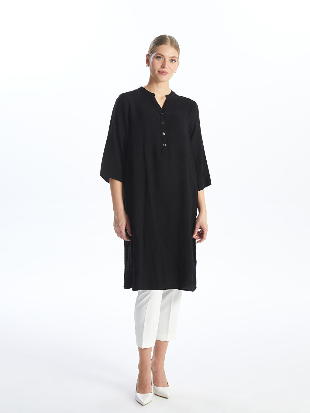 Straight Collar A-Line Women's Dress -S4I134Z8-CVL