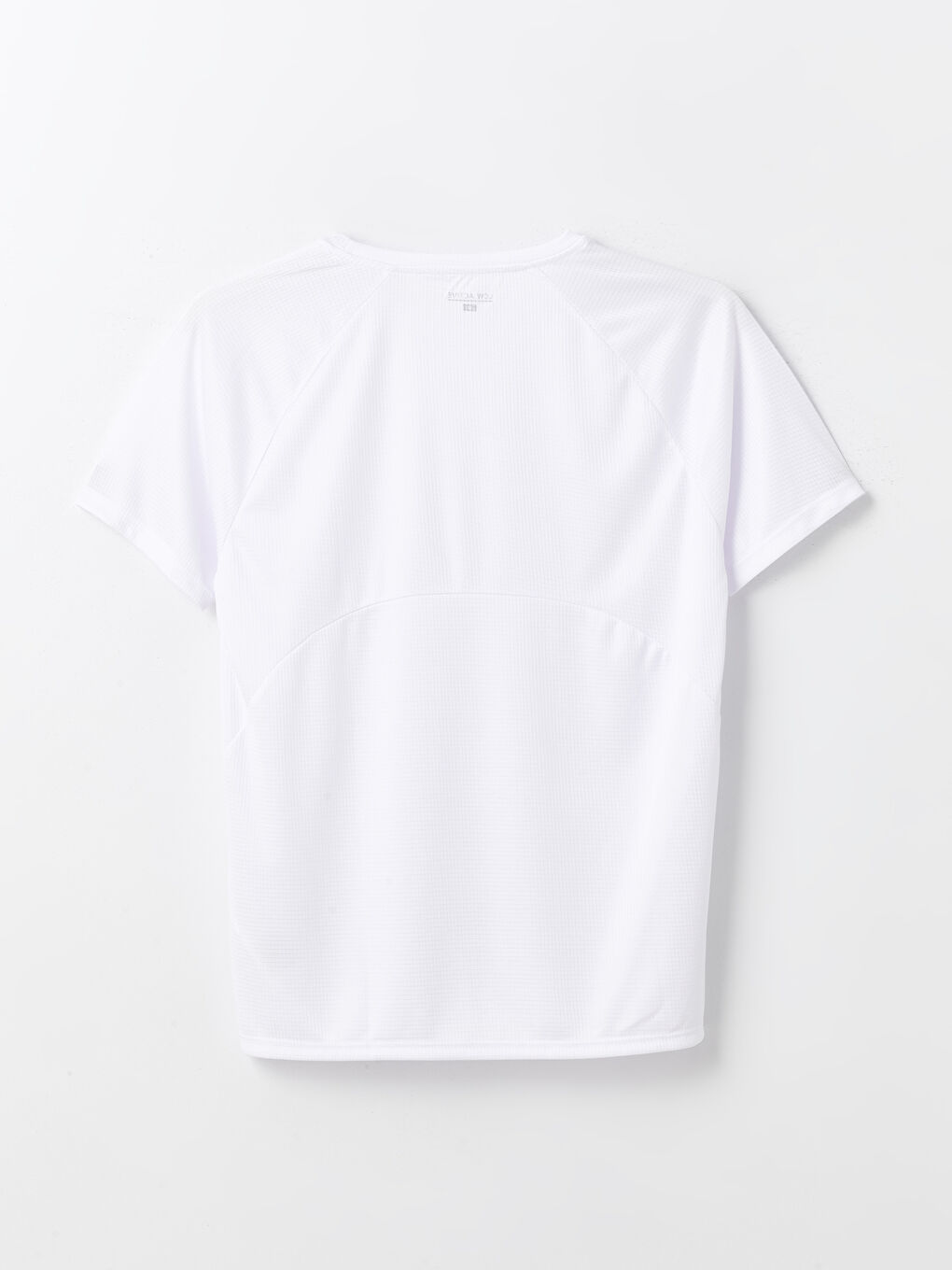 Beyaz Bisiklet Yaka Kısa Kollu Baskılı Erkek Spor Tişört-6