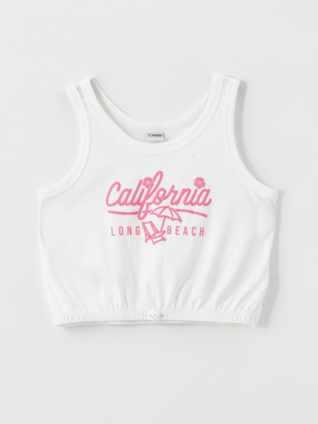 U Neck Printed Girls' Crop Athlete -S4I201Z4-R9J