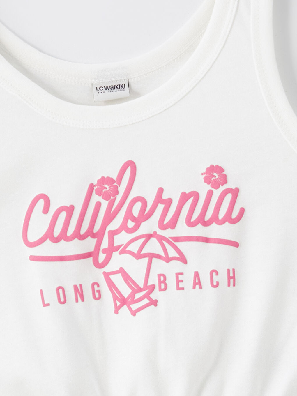 U Neck Printed Girls' Crop Athlete -S4I201Z4-R9J