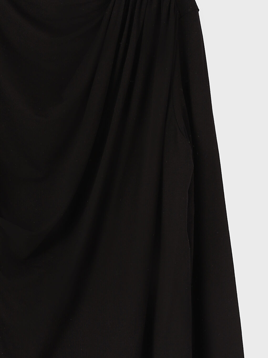 Crew Neck Gathered Blouse-1