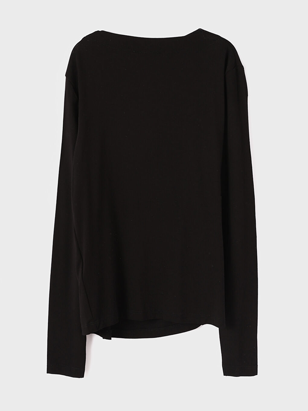 Crew Neck Gathered Blouse-3