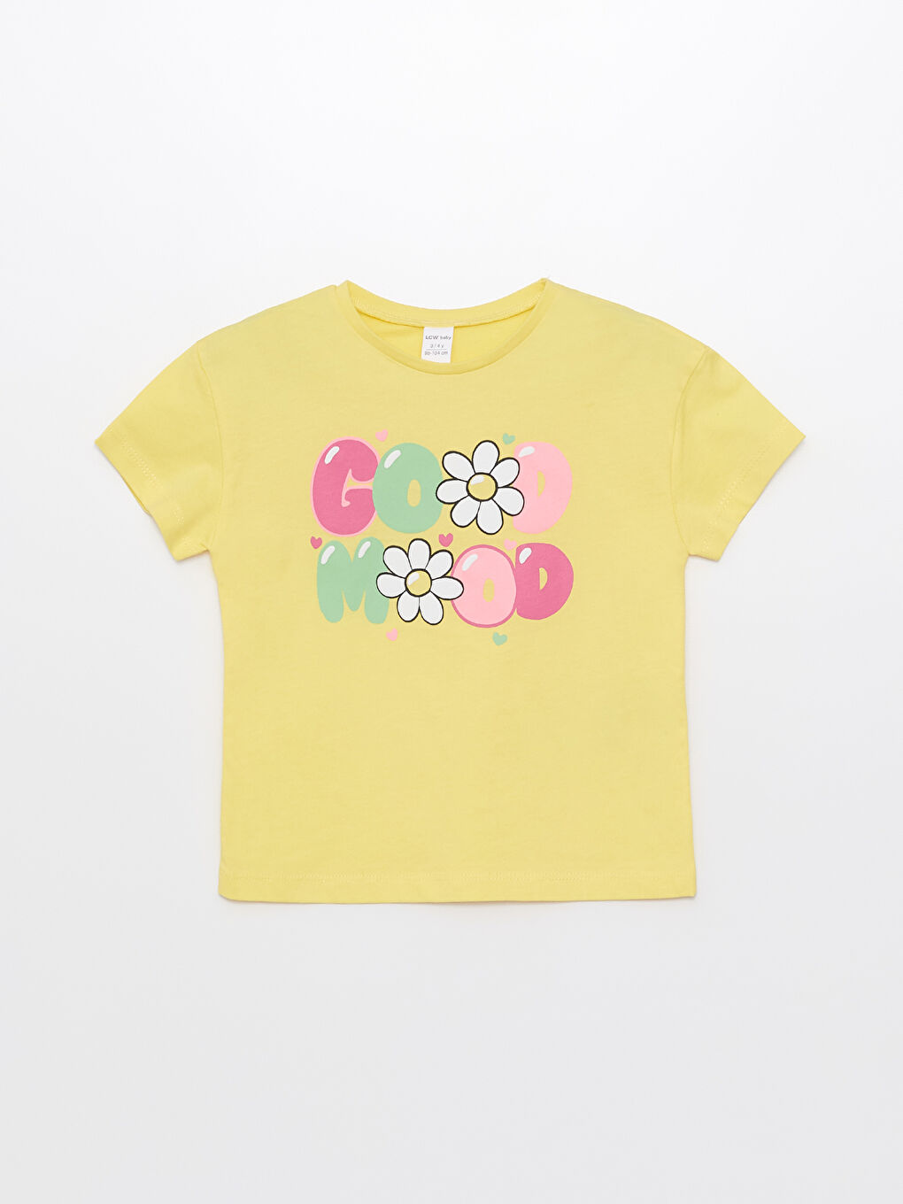 Crew Neck Printed Short Sleeve Baby Girls' T-Shirt 3-pack-1