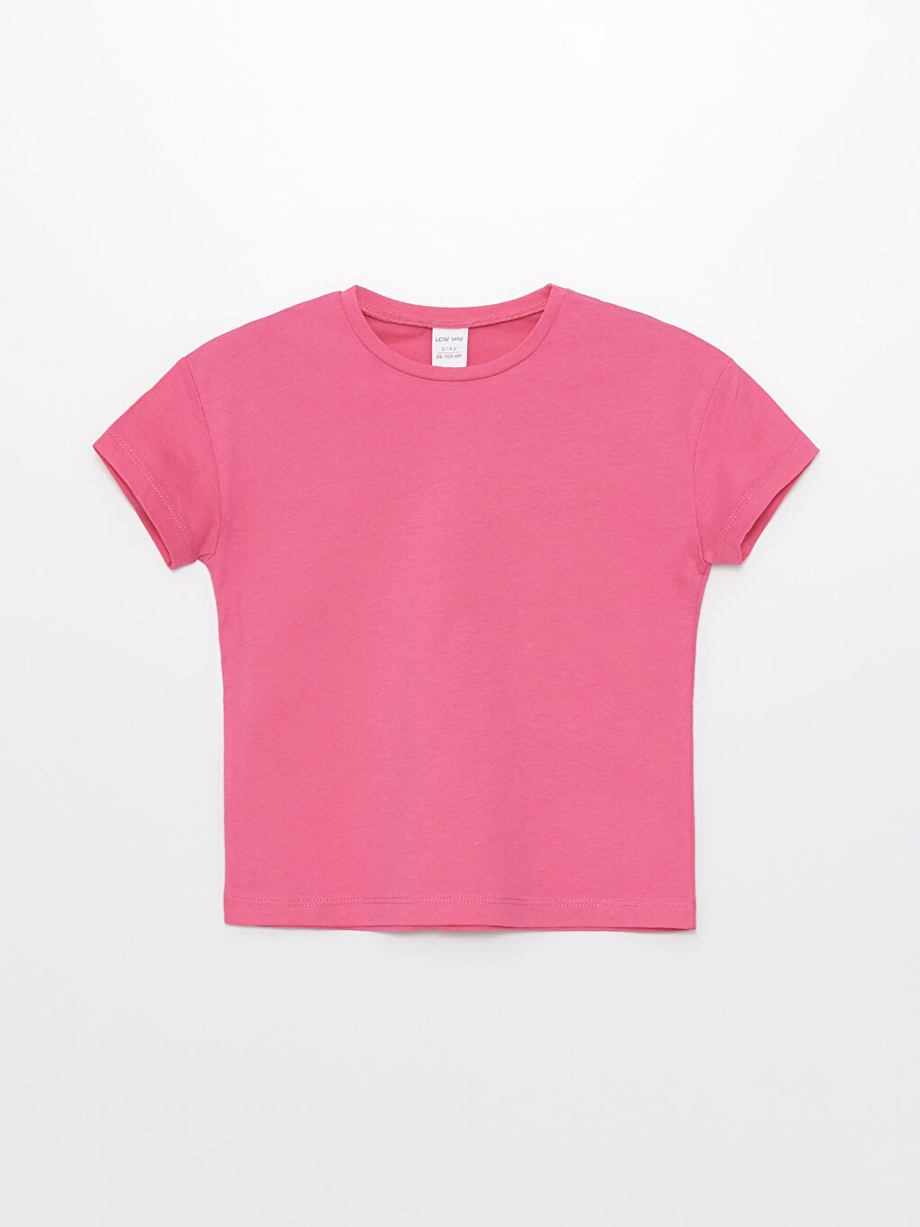 Crew Neck Printed Short Sleeve Baby Girls' T-Shirt 3-pack-3