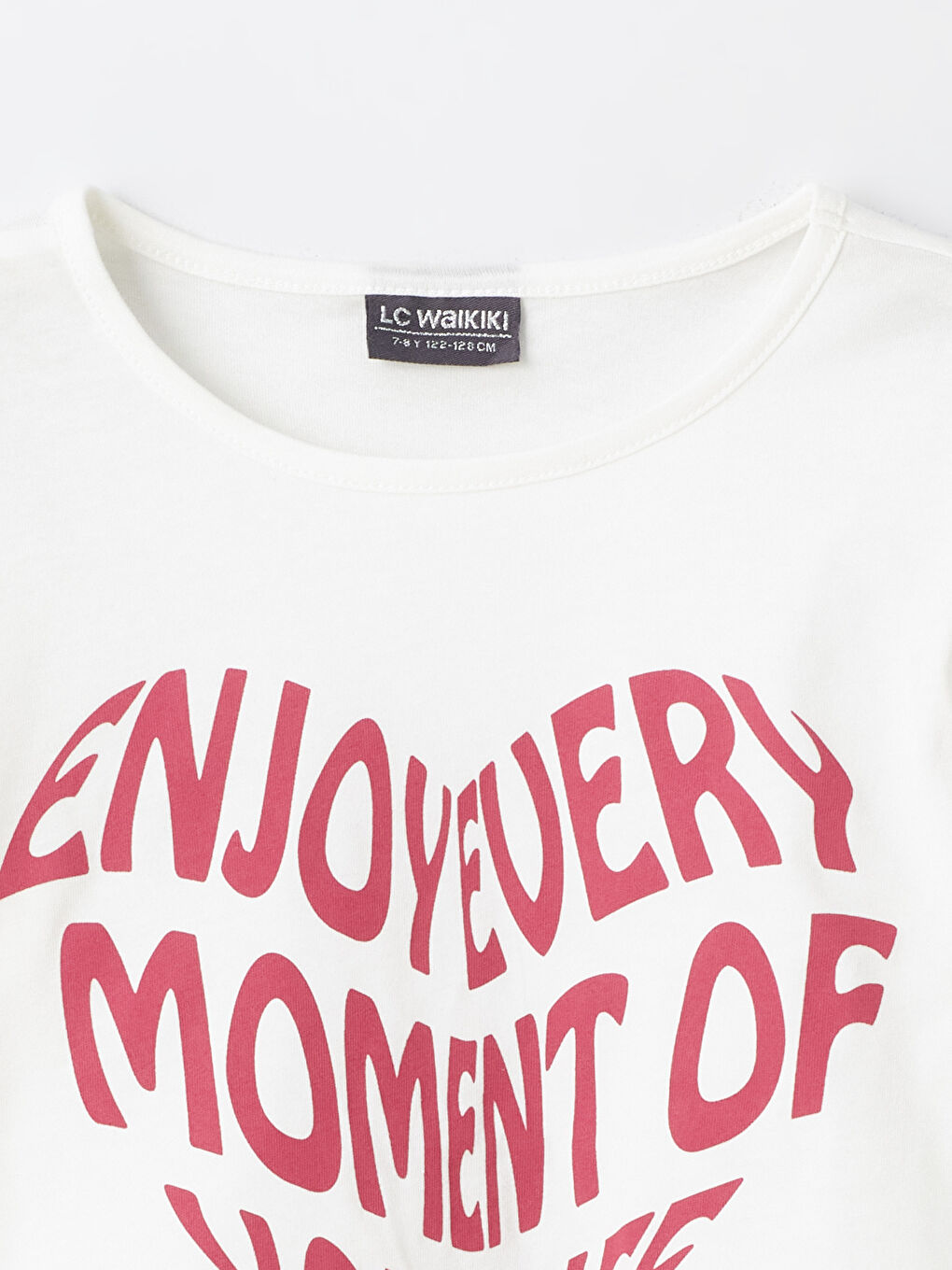 Crew Neck Long Sleeve Girl T-Shirt -S4I284Z4-LXH