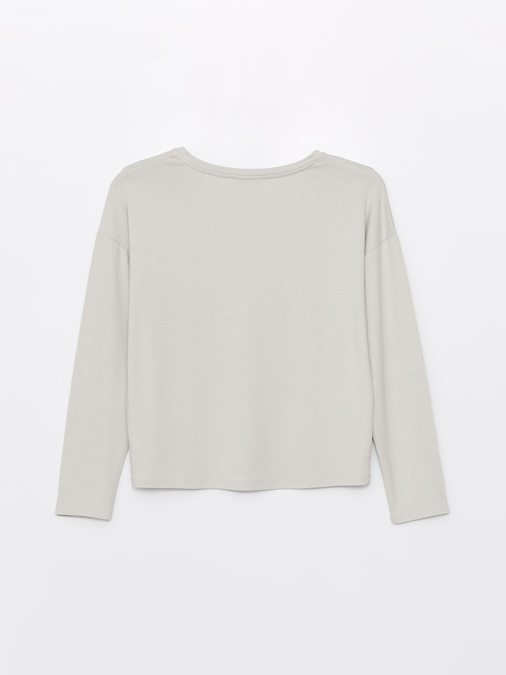 V-Neck Plain Long Sleeve Women's T-Shirt -S4I297Z8-G7L