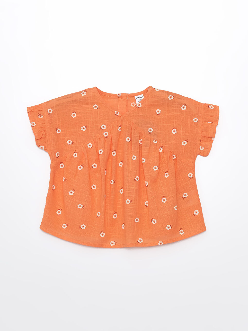 Crew Neck Short Sleeve Floral Baby Girl Blouse and Shorts 2-Piece Set -S4I315Z1-LSR