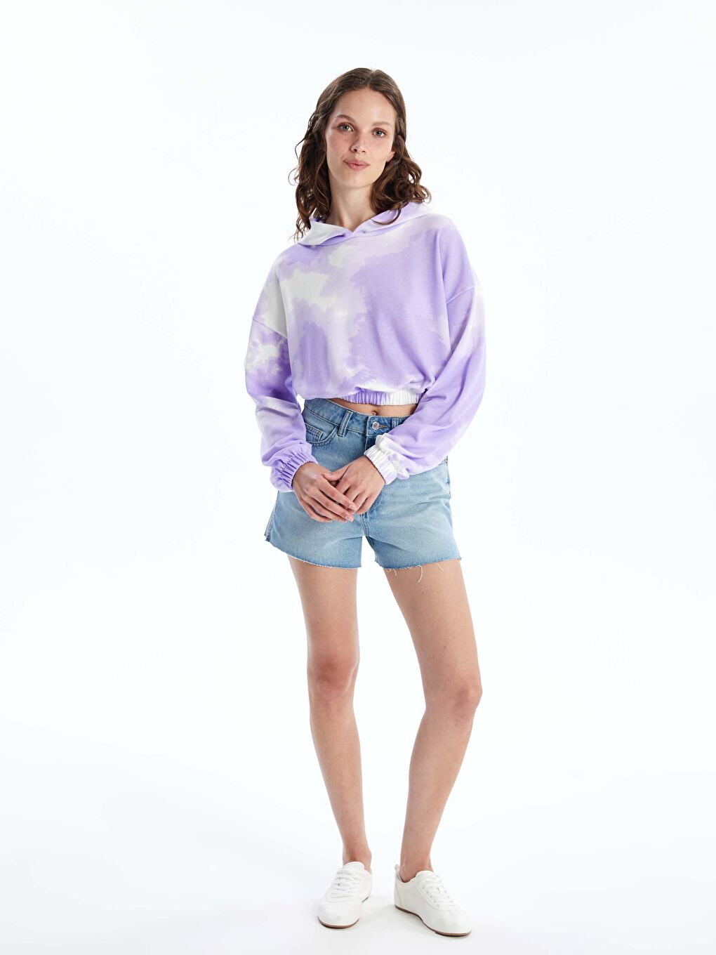 Regular Fit Women's Denim Shorts -S4I350Z8-311
